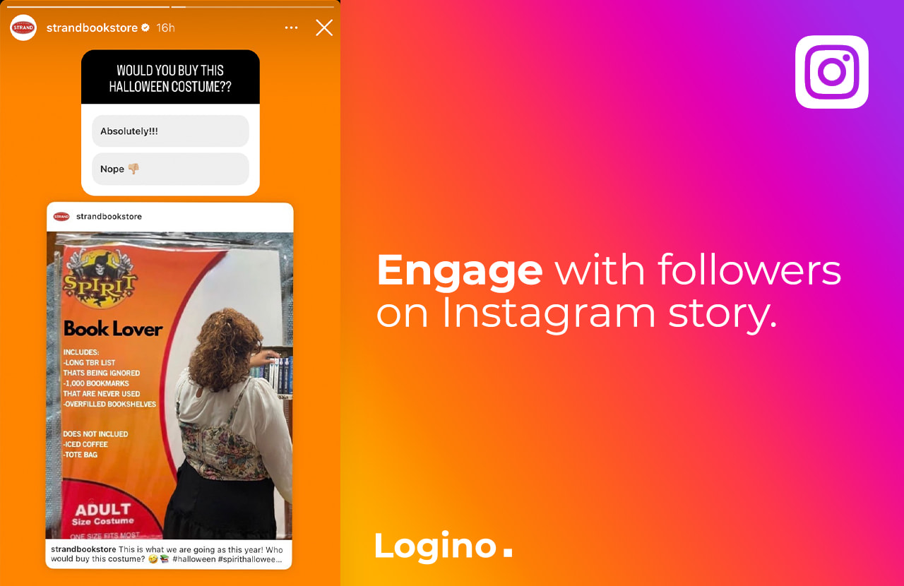 Engage with followers on Instagram story