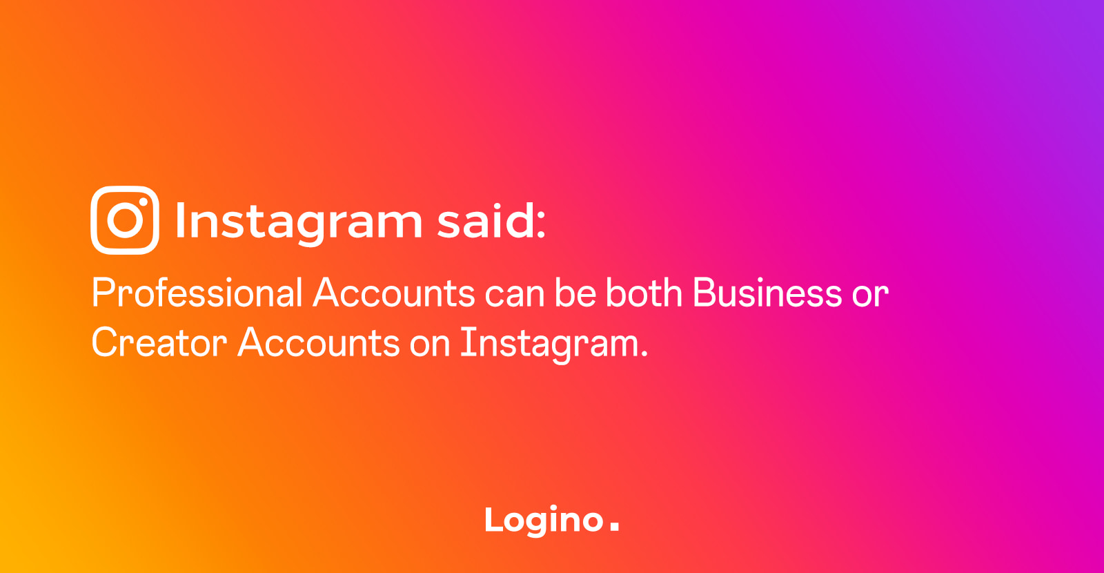 Professional Instagram Account