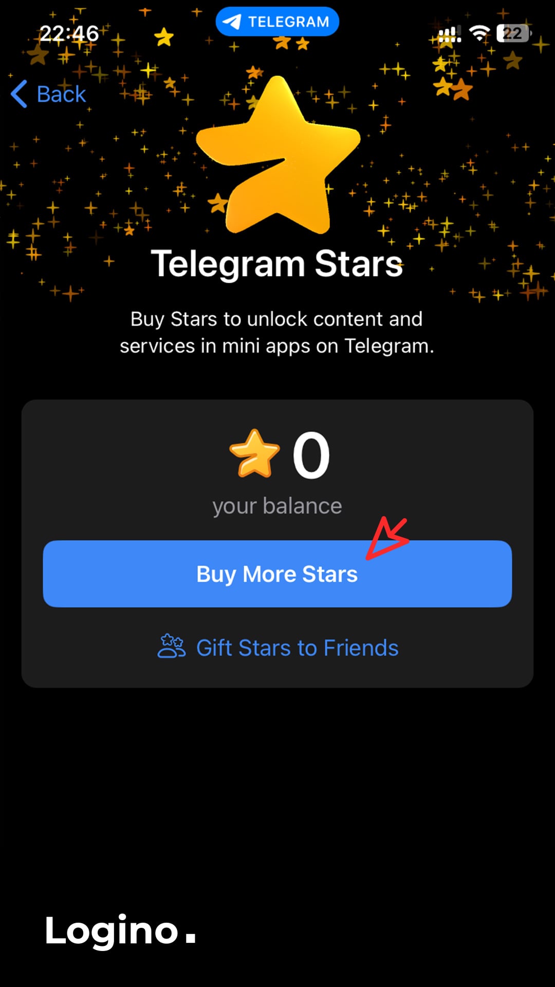 Tap on Buy More Stars